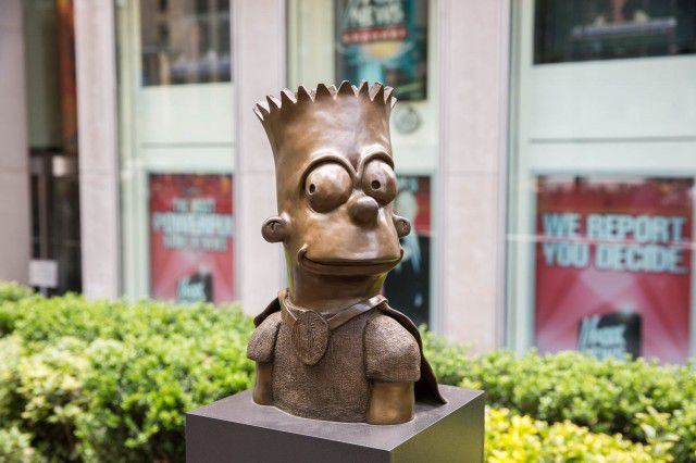 BARTMAN (6th Ave between 47th and 48th streets)When I'm forced to walk by the New Corp. building, my attention is usually trained on the windows, hoping to catch a glimpse of Rupert Murdoch beheading disobedient Post reporters in his corner office. That means I've missed countless opportunities to check out Bartman, a bronze bust of Bart Simpson wearing a cape. Bartman is cool, but his backstory makes him even better: the artist behind the work is Nancy Cartwright, the actress who does Bart's voice. Cartwright has no formal training in sculpture beyond an hour-long class she once took, but that didn't stop her from taking a crack at molding Bartâs likeness. "I had seen other people work with clay, and there was something inside me...I had this innate knowing that I could sculpt," she told the Post. "It's a different kind of artistic gratification than I get from creating voices."The whole thing took around 20 hours. And what have you done so far today?